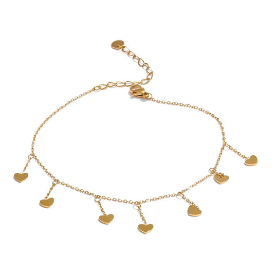 "Let hearts sway at her feet" Anklet
