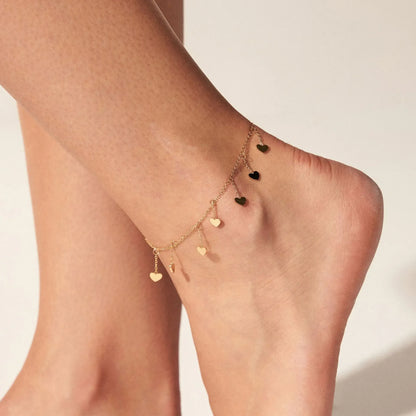 "Let hearts sway at her feet" Anklet