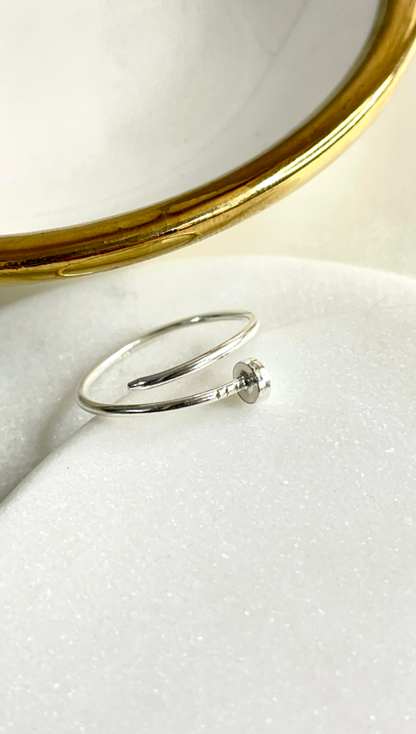 Carla Nail ring in 92.5 silver