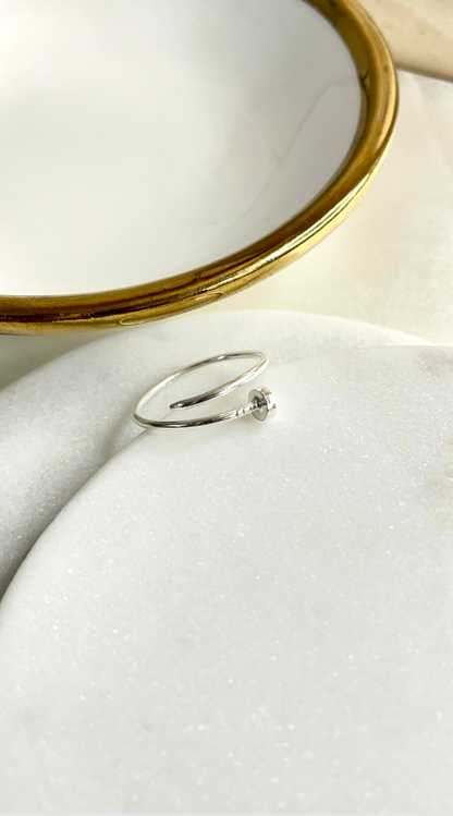 Carla Nail ring in 92.5 silver