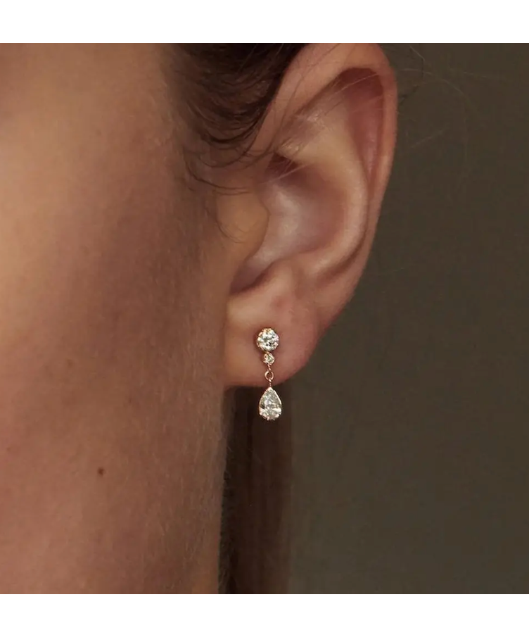 Eva 92.5 Silver Drop Earrings