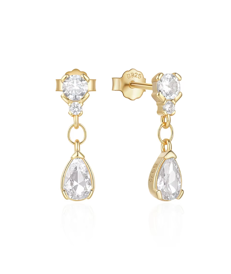 Eva 92.5 Silver Drop Earrings