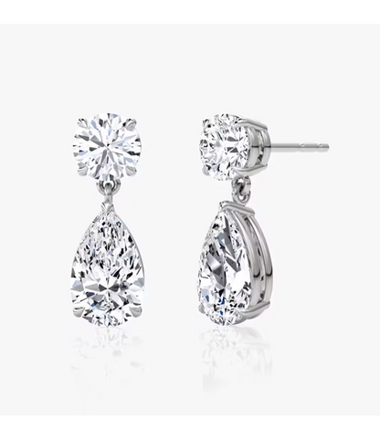 Eva 92.5 Silver Drop Earrings