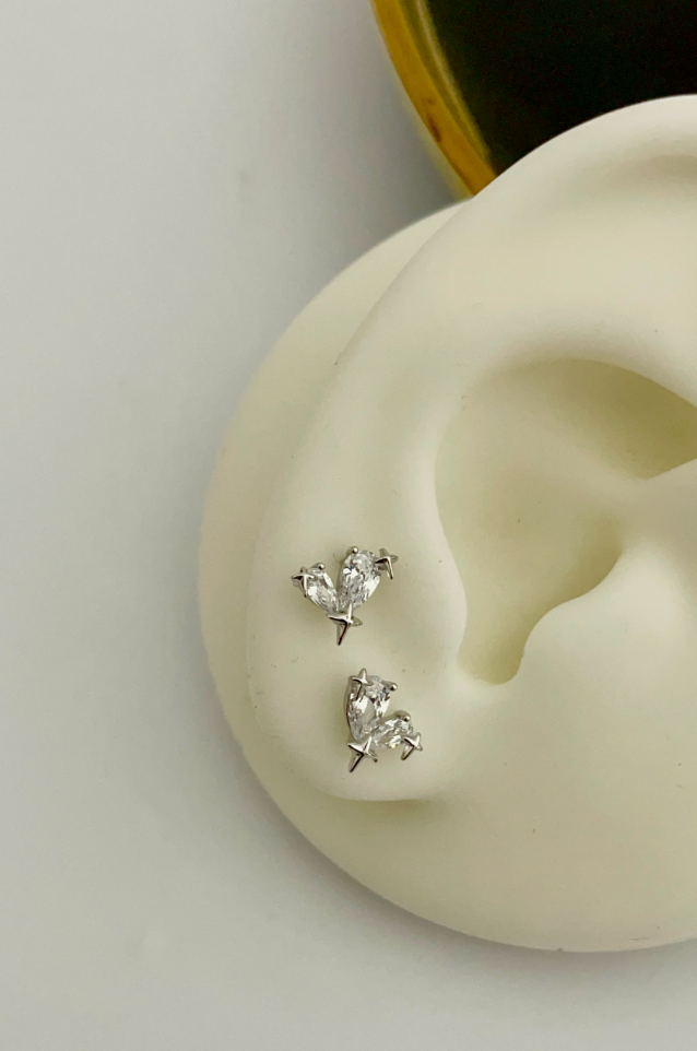 92.5 silver Mini studs