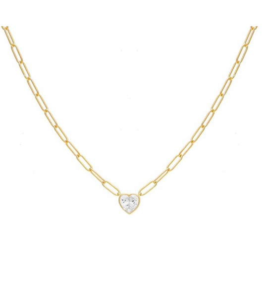 Liev - Pendant with Paperclip Chain in 92.5