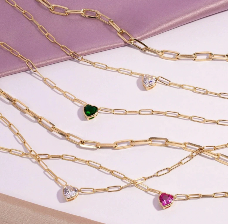 Liev - Pendant with Paperclip Chain in 92.5