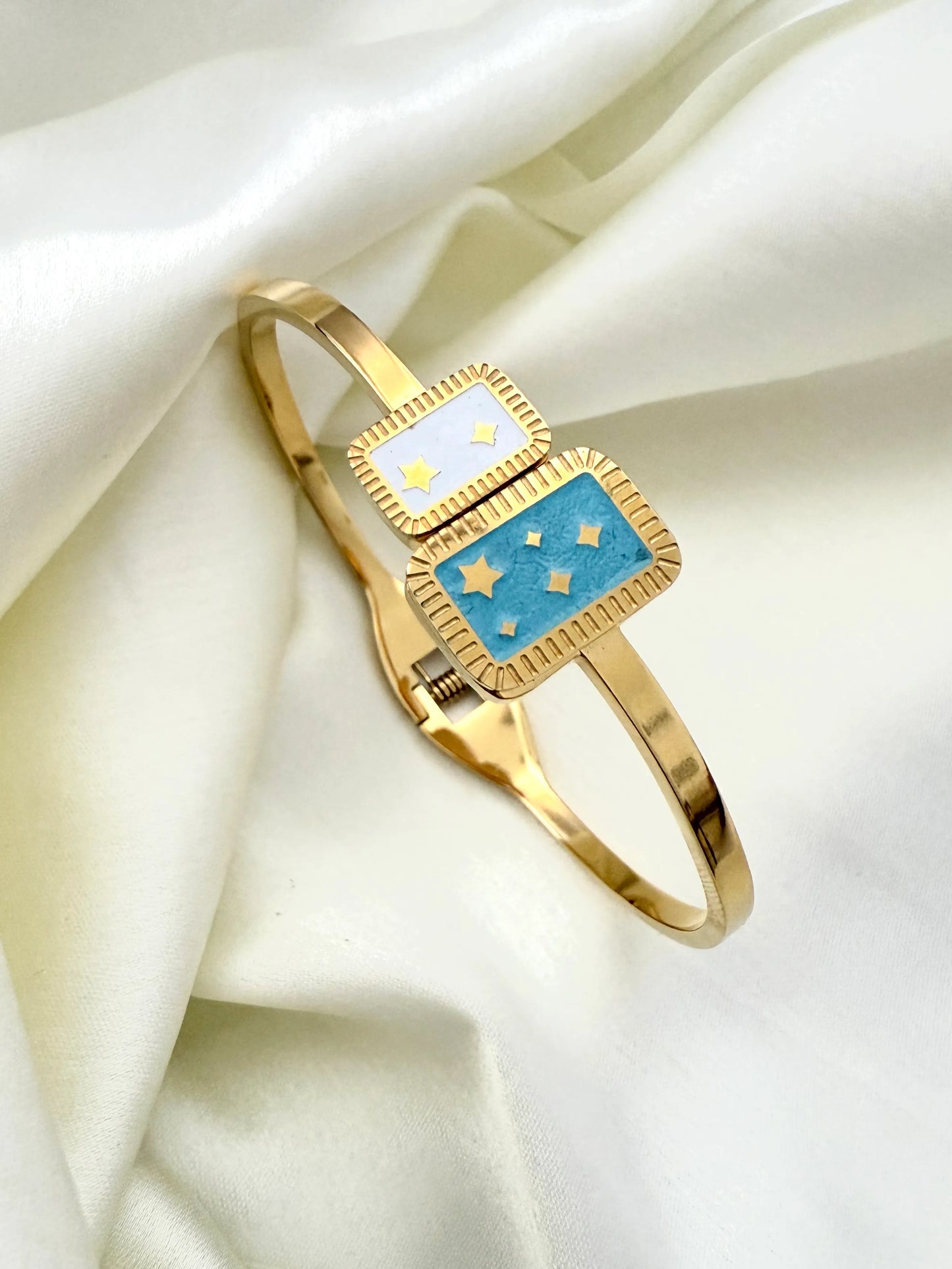 Enamelled Star Cuff
