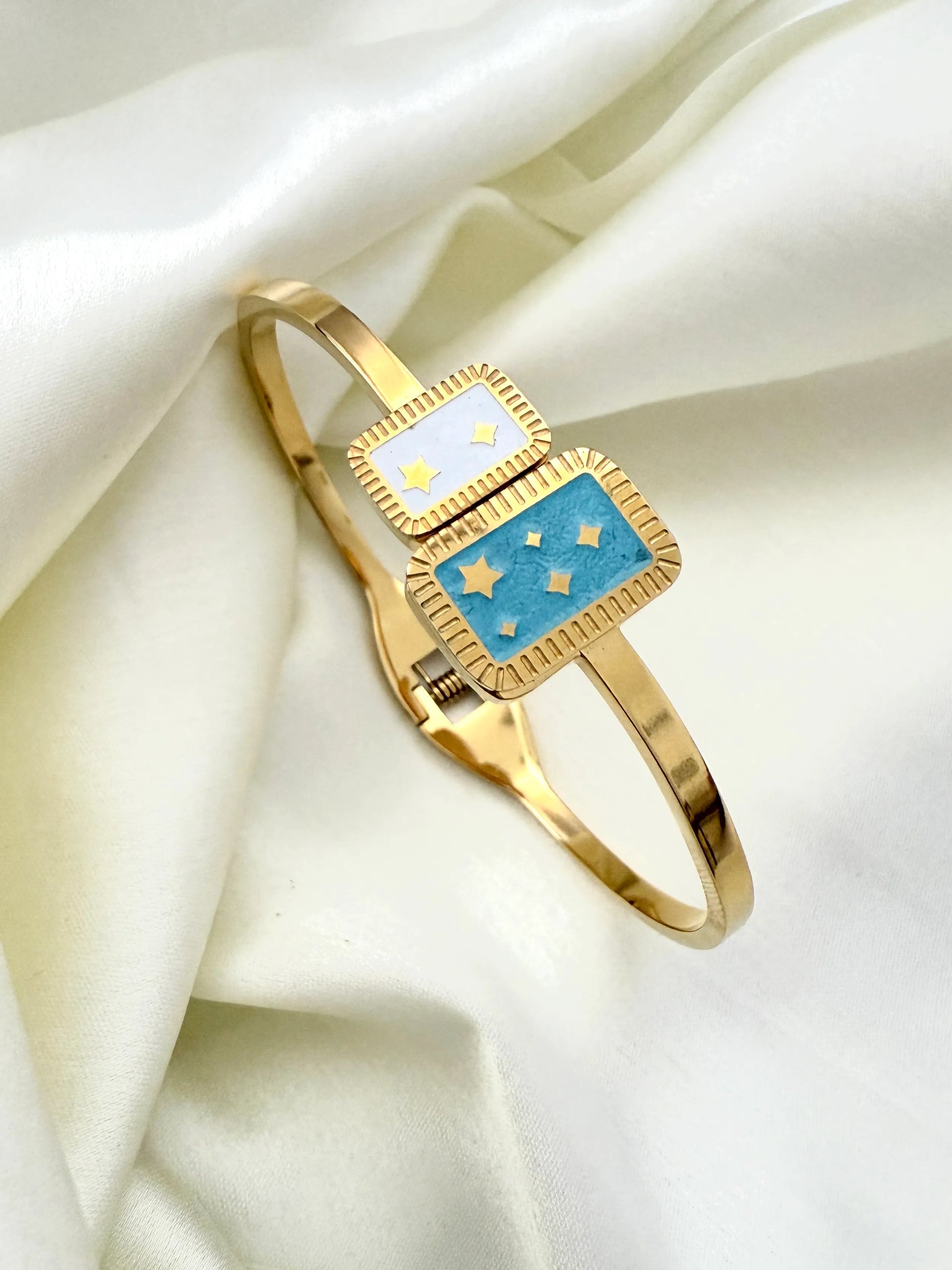 Enamelled Star Cuff