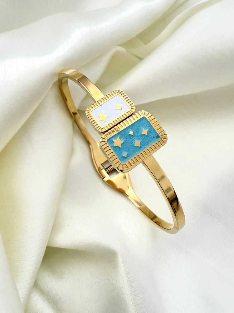 Enamelled Star Cuff