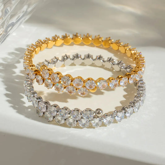 Midi Studded Coil Bangle