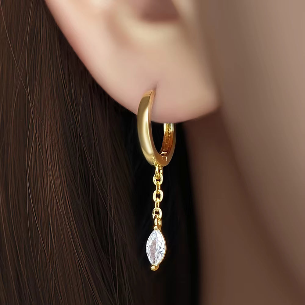 Lea Marquise Danglers in 925 Silver