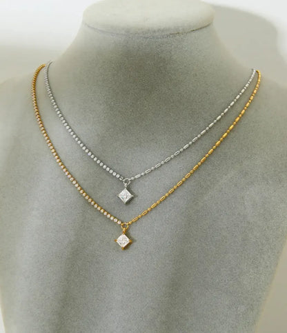 Jenny Princess Cut Necklace