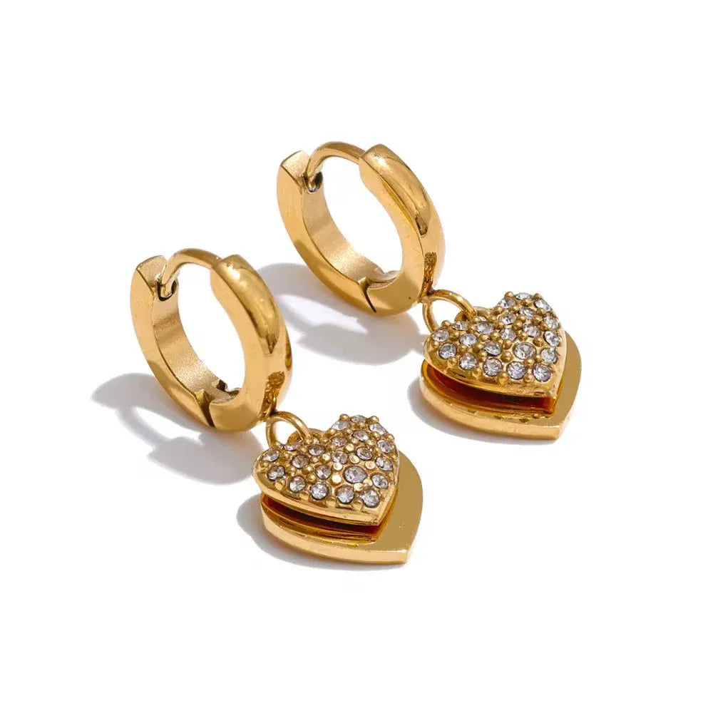Heera Heart Drop Earrings