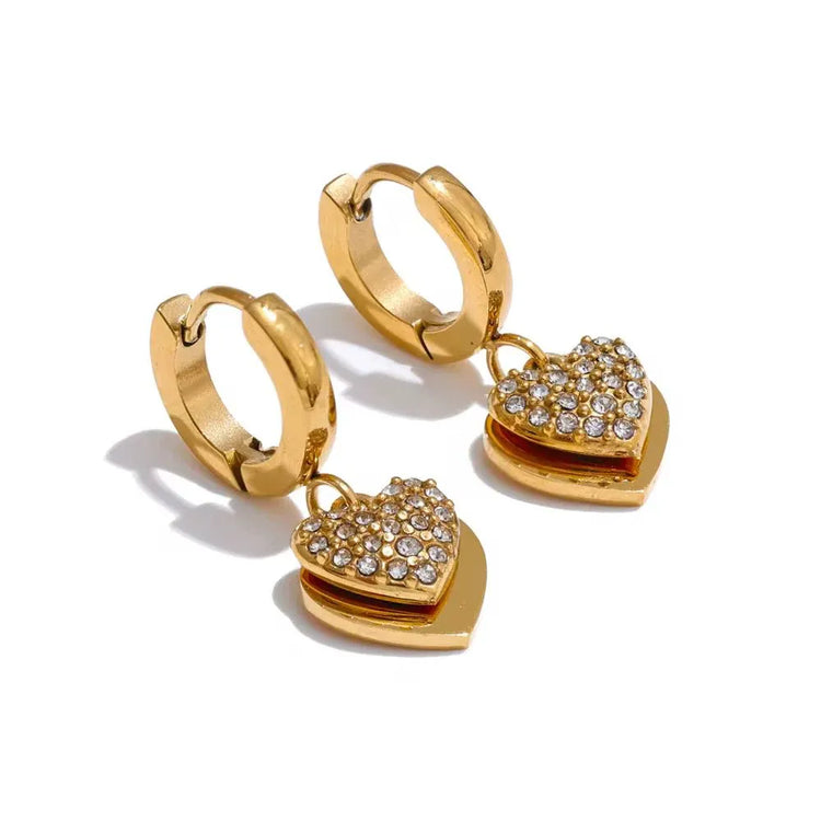 Heera Heart Drop Earrings