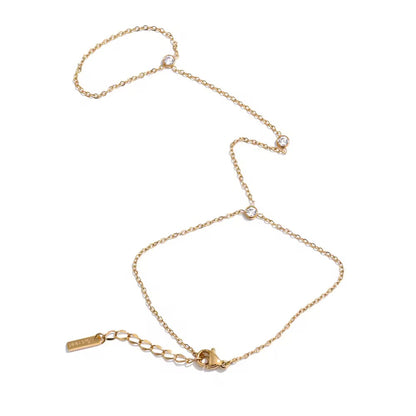 Ray Bezel Handchain bracelet and Ring