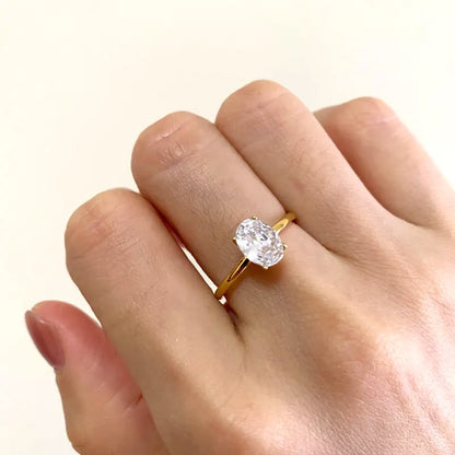 Oval Solitaire Ring