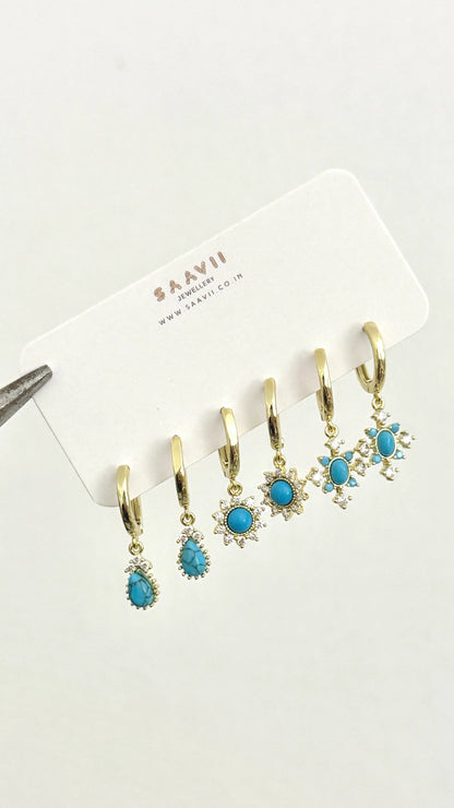 Turquoise Piercing Set