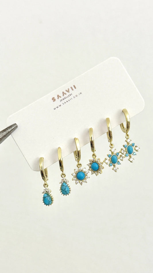 Turquoise Piercing Set