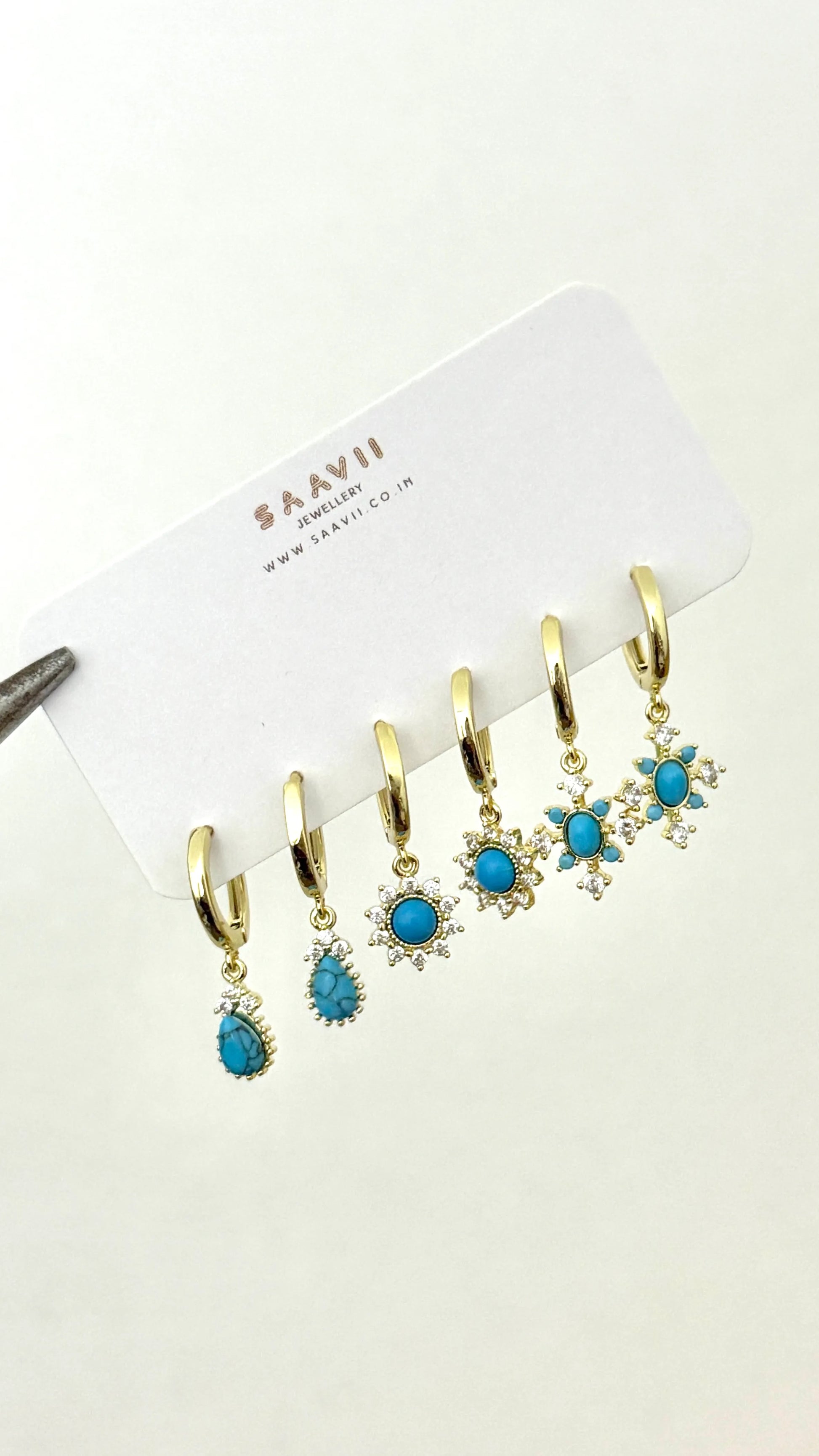 Turquoise Piercing Set