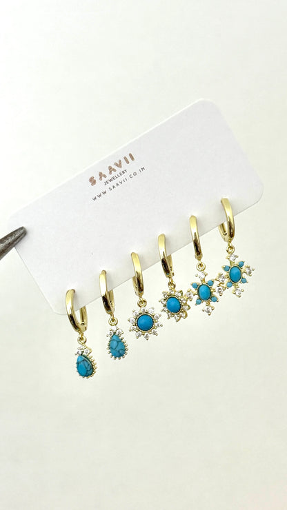 Turquoise Piercing Set