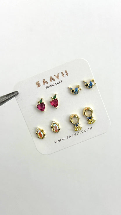 Snow white Piercing Set
