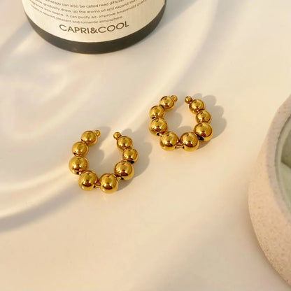 Golden Beads Ear-Cuff (Pair)