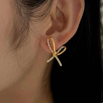 Knotty Bow Studs