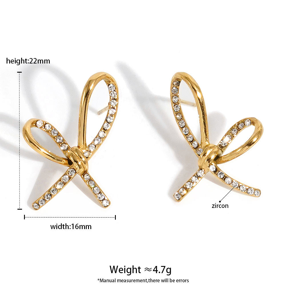 Knotty Bow Studs