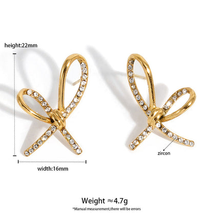 Knotty Bow Studs