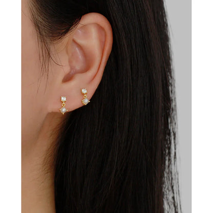 Pierre Pearl Studs in 92.5 Silver