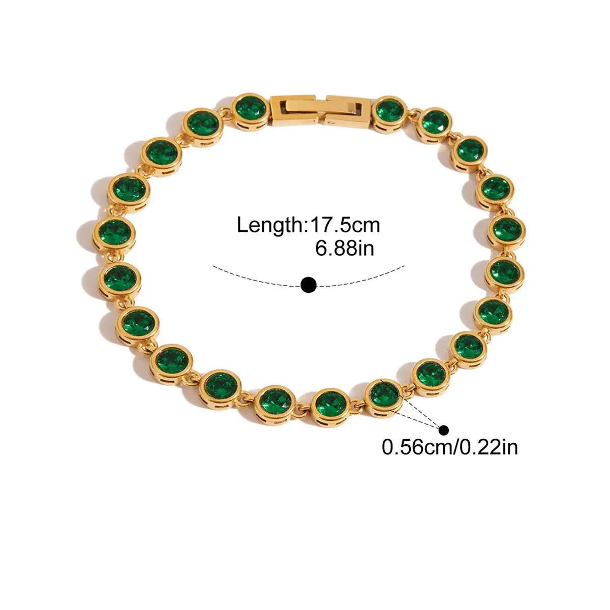 Evelyn Emerald Bracelets