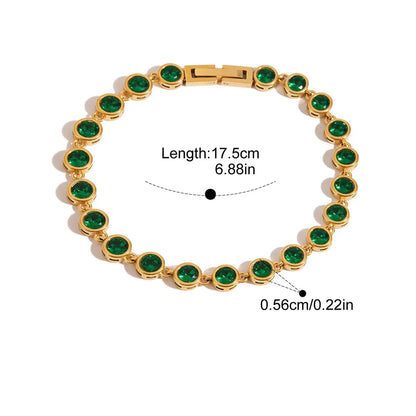 Evelyn Emerald Bracelets