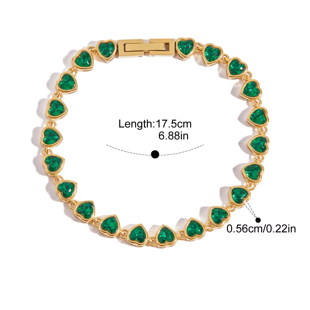 Evelyn Emerald Bracelets