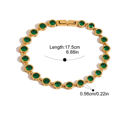 Evelyn Emerald Bracelets