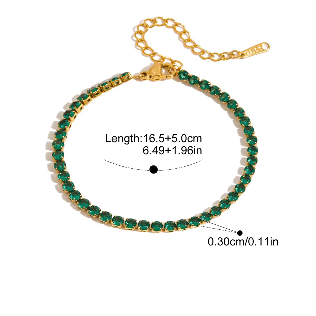 Evelyn Emerald Bracelets