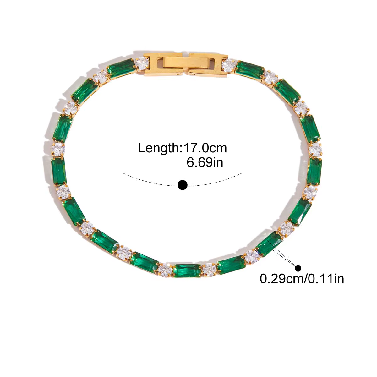 Evelyn Emerald Bracelets