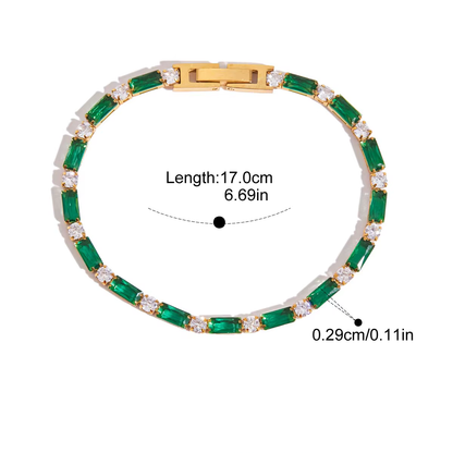 Evelyn Emerald Bracelets