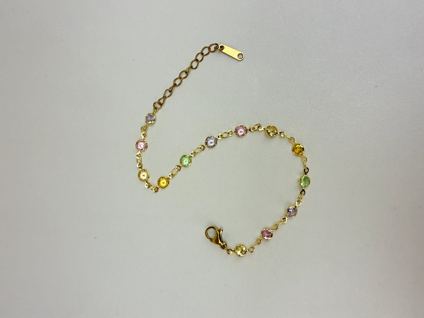Lebo Bezel set Pastel Fluid Bracelet