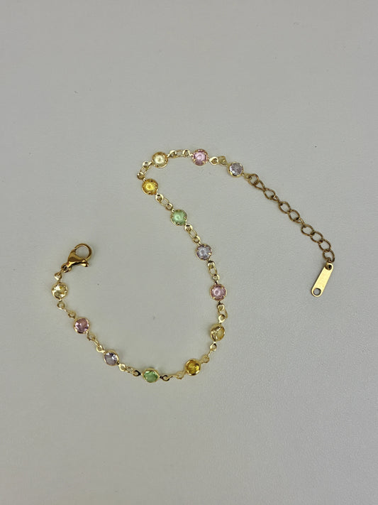Lebo Bezel set Pastel Fluid Bracelet