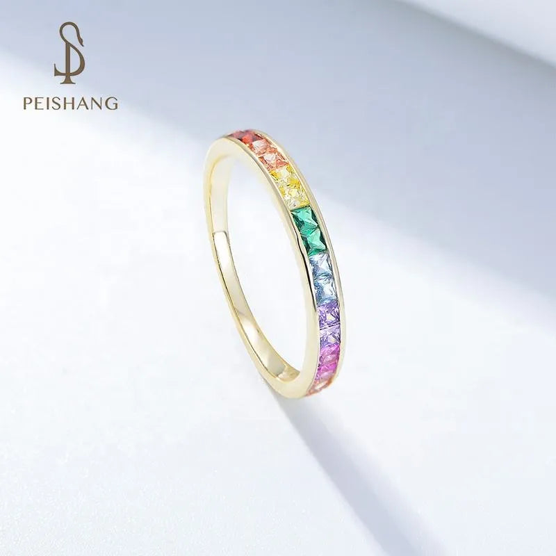 Sera Rainbow Ring in 925 Silver
