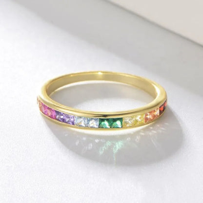 Sera Rainbow Ring in 925 Silver