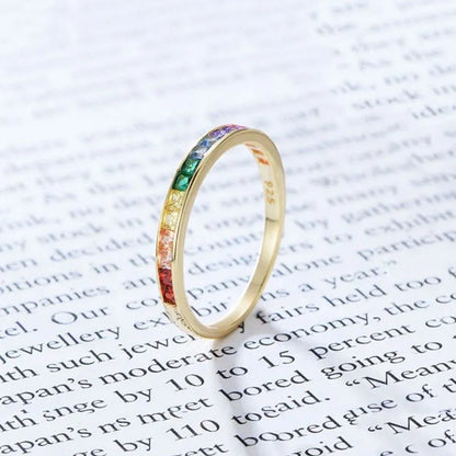 Sera Rainbow Ring in 925 Silver