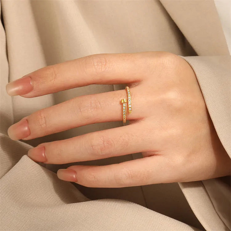 Luxe Studded Nail Ring