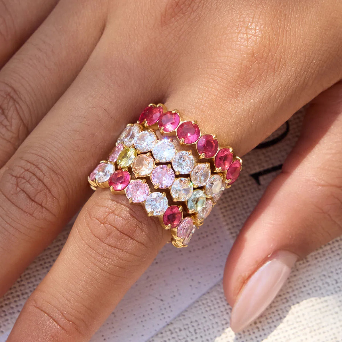 Pastel Studded Ring