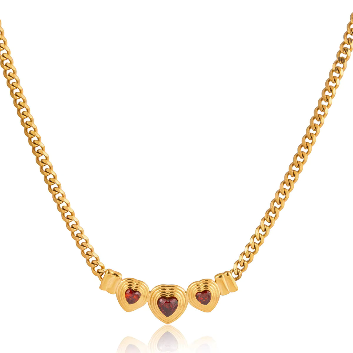Red Trio Necklace