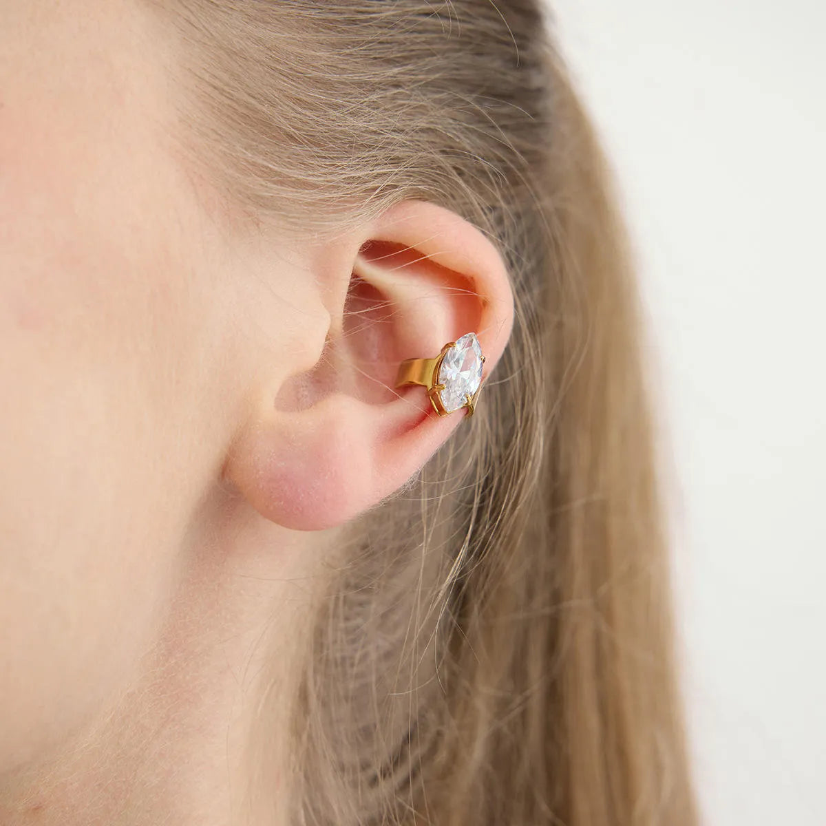 Solitaire Ear-Cuffs (A Pair)