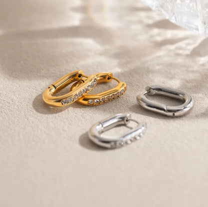 Elise Studded Hoops