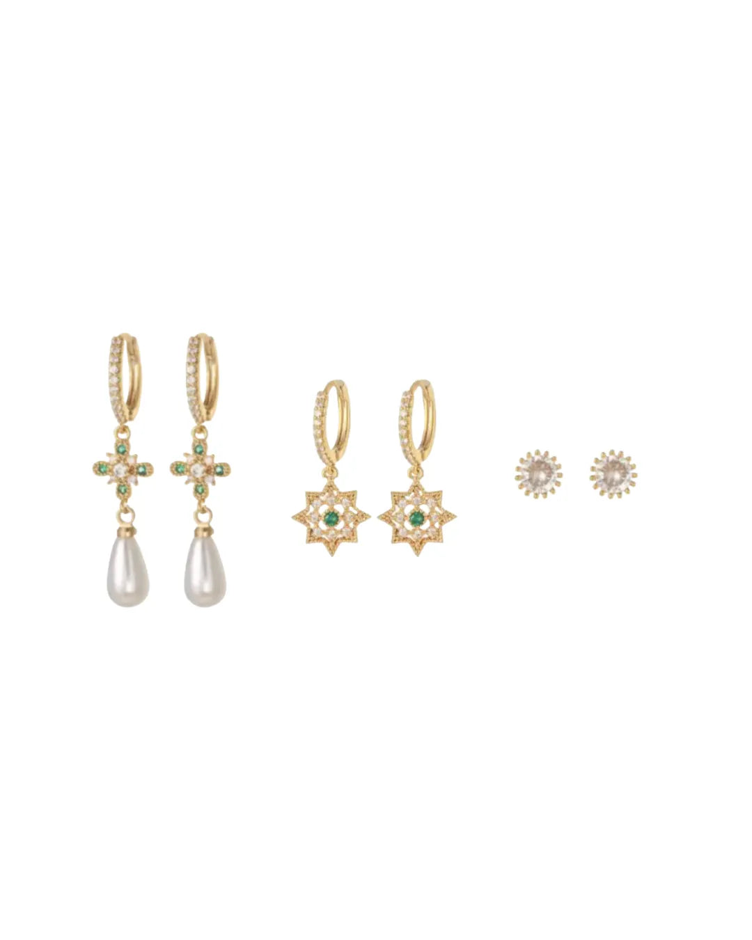 Pearly Jade Piercing Set