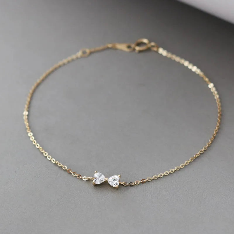 Bow Fluid Bracelet in 925 Silver