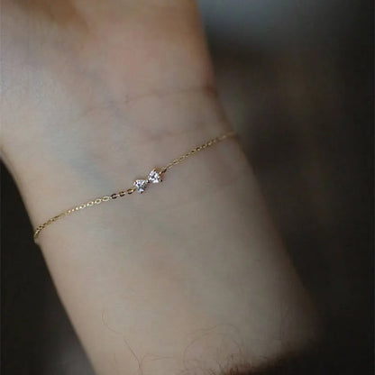 Bow Fluid Bracelet in 925 Silver